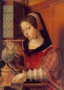 Jan Sanders van Hemessen Woman Weighing Gold oil painting artist